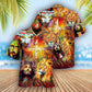 Christian Faith Hawaiian Shirt With All Over Print For Tropical Travel Beach Gatherings And Comfortable Wear