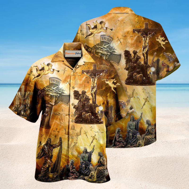 Jesus Is My Savior Hawaiian Shirt For Resort Events Faith Inspired Style And Comfortable Travel Wear