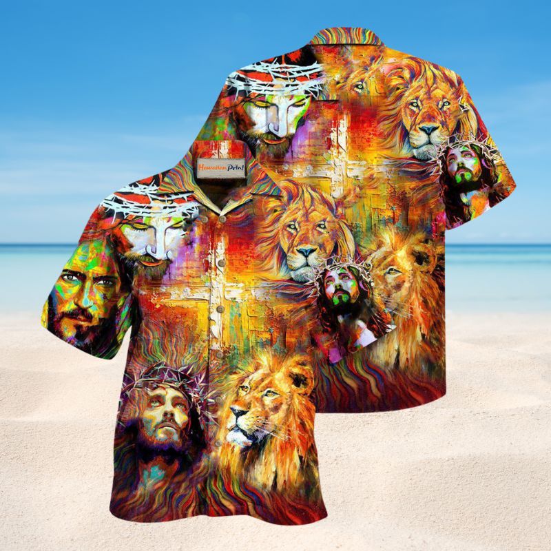 Jesus My King My Lord My Savior Hawaiian Shirt For Summer Vacation Beach Travel And Relaxed Casual Wear