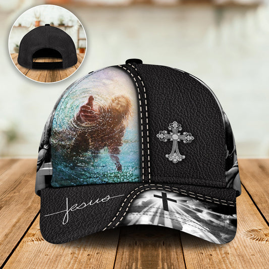 Faith Reaching Into Water Classic Cap For Everyday Accessories Vacations And Outdoor Fun