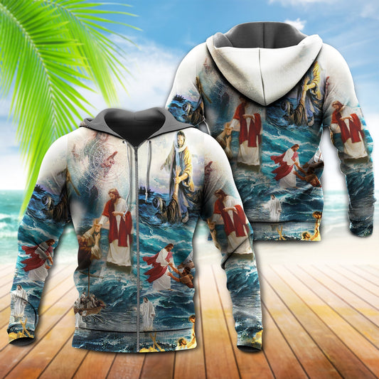 Jesus Saved Life Faith Hoodie For Community Gatherings Seasonal Outings And Relaxed Comfort