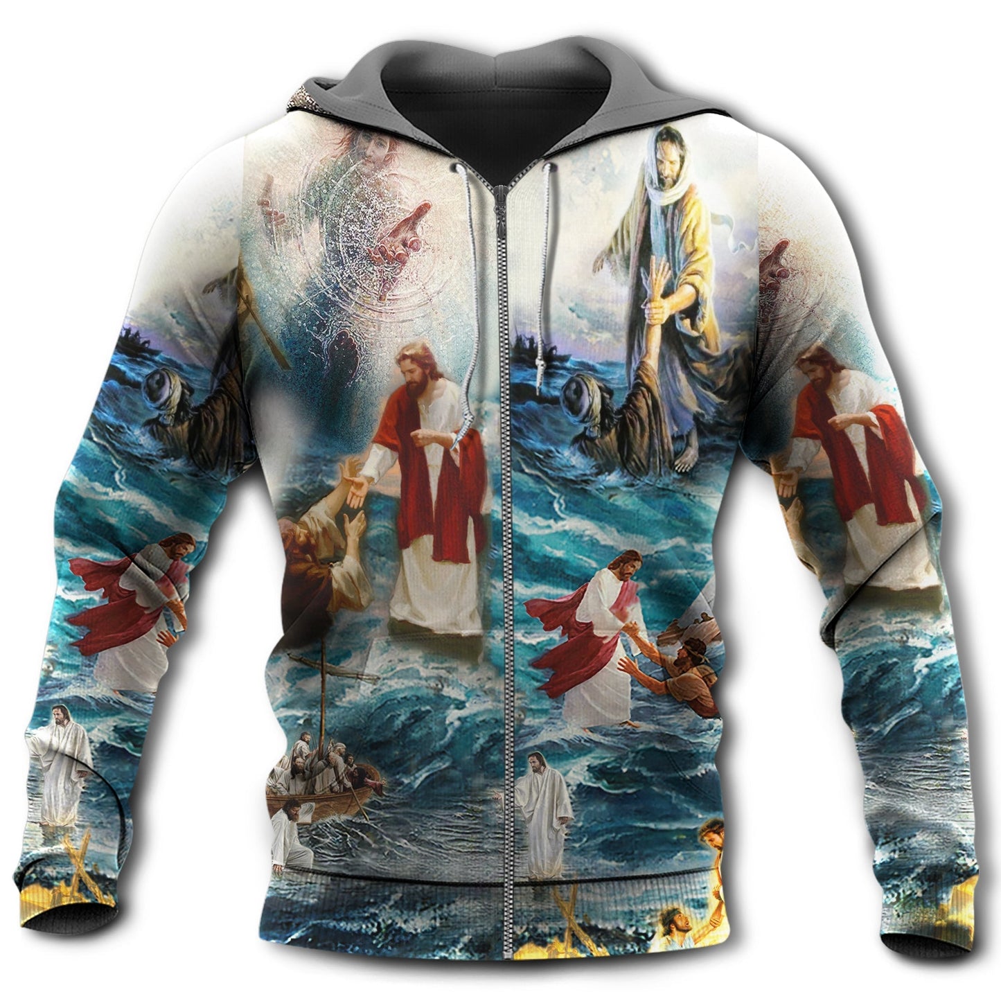 Jesus Saved Life Faith Hoodie For Community Gatherings Seasonal Outings And Relaxed Comfort
