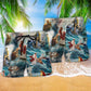Jesus Saved My Life So Warm Hawaiian Print Beach Shorts For Inspirational Resort Trips