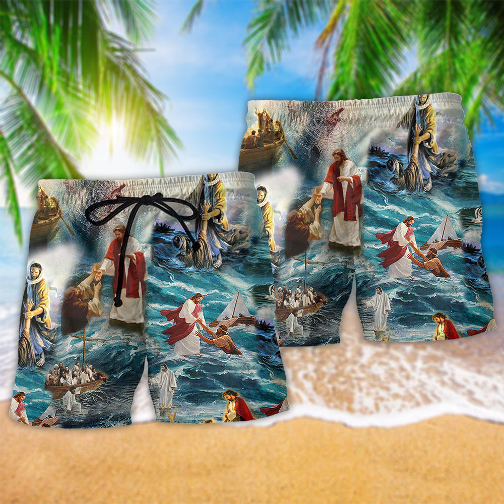 Jesus Saved My Beach Shorts For Summer Vacation And Coastal Travel