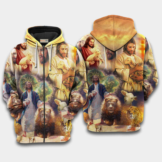 Jesus Saves Animals Faith Hoodie For Inspirational Casual Style Travel And Thoughtful Gifts