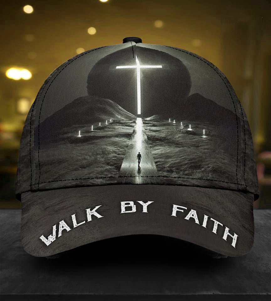 Walk By Faith Black Classic Cap For Travel Holidays Parties And Relaxed Casual Styling