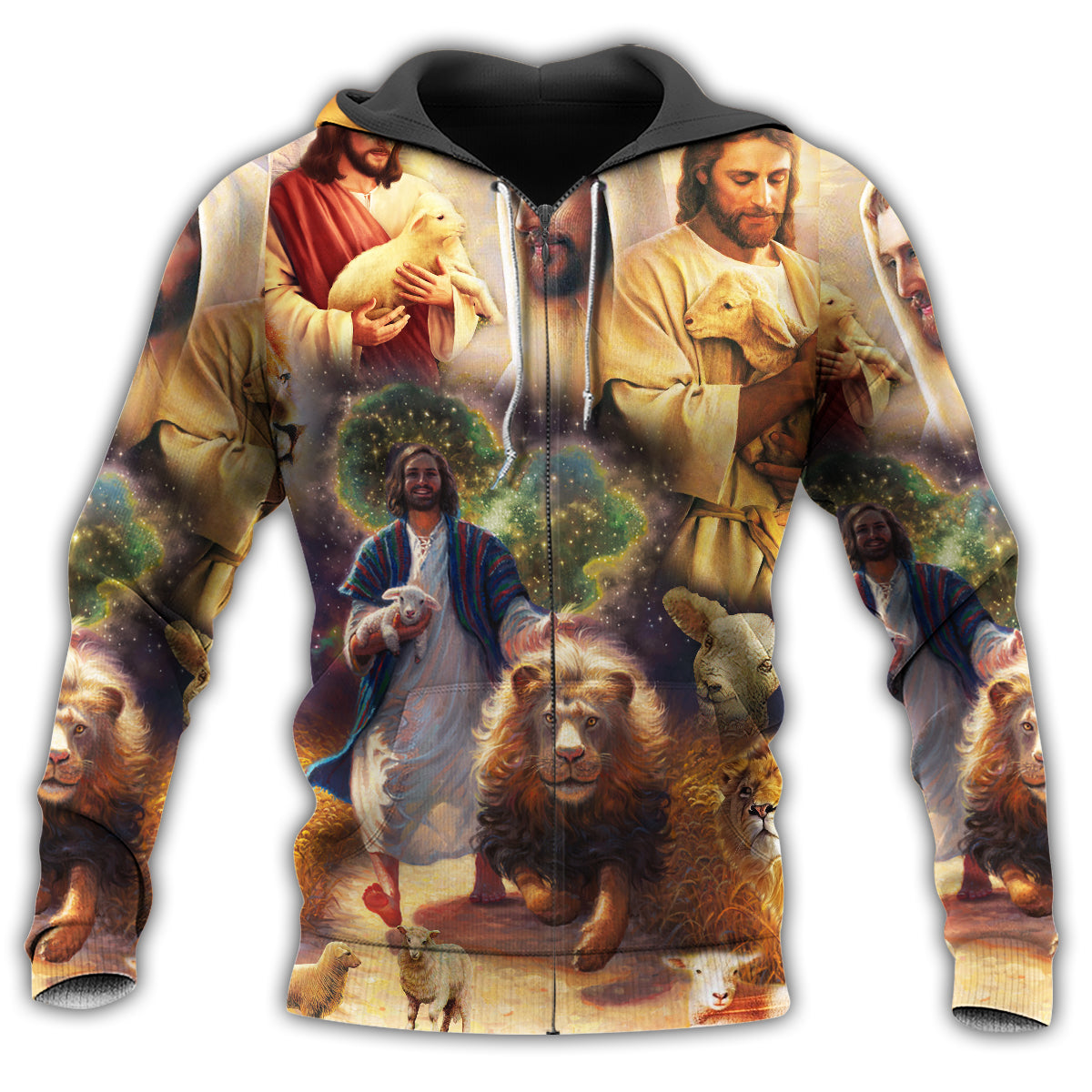 Jesus Saves Animal Life Hoodie For Faithful Expression Everyday Wear And Meaningful Gifting