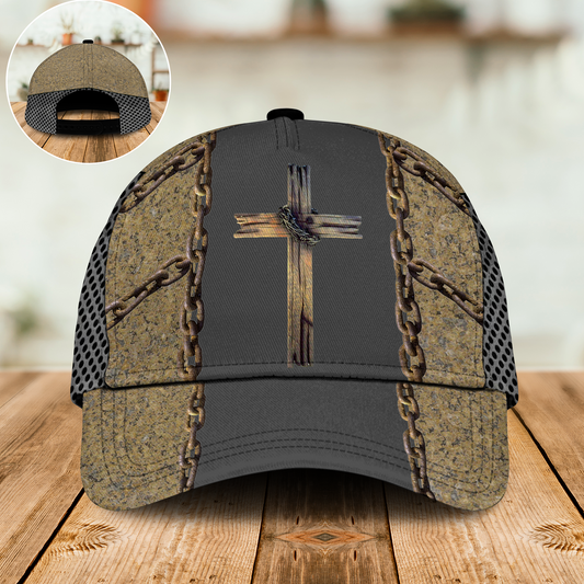 Jesus Wooden Cross Classic Cap For Casual Styling Beach Days And Weekend Adventures