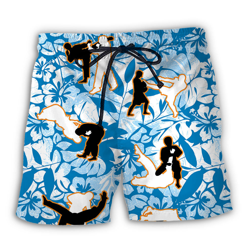 Tropical Floral Beach Shorts For Tropical Holidays And Comfortable Daily Use