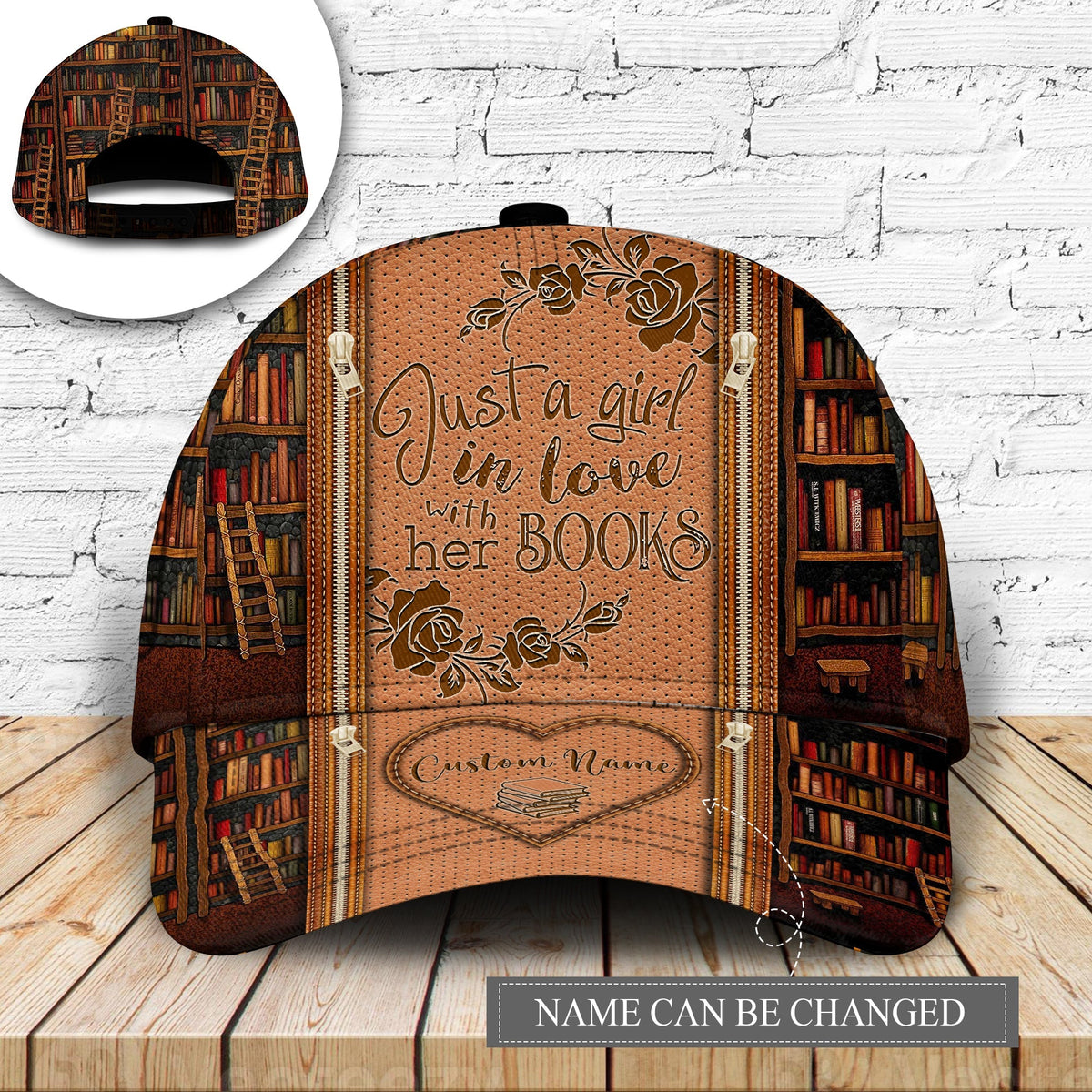 Girl In Love With Books Personalized Classic Cap For Weekend Travel Outdoor Events And Casual Outfits