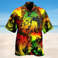 Just Awesome Colorful Lion Hawaiian Shirt For Tropical Travel Outdoor Parties And Relaxed Casual Wear