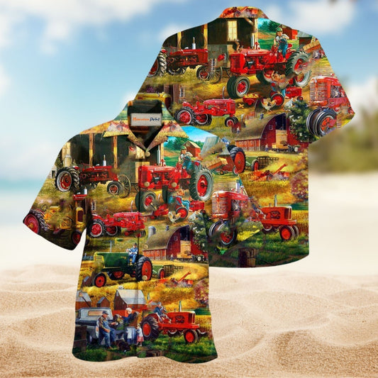 Just One More Tractor I Promise Hawaiian Shirt For Resort Travel Scenic Drives And Casual Summer Wear