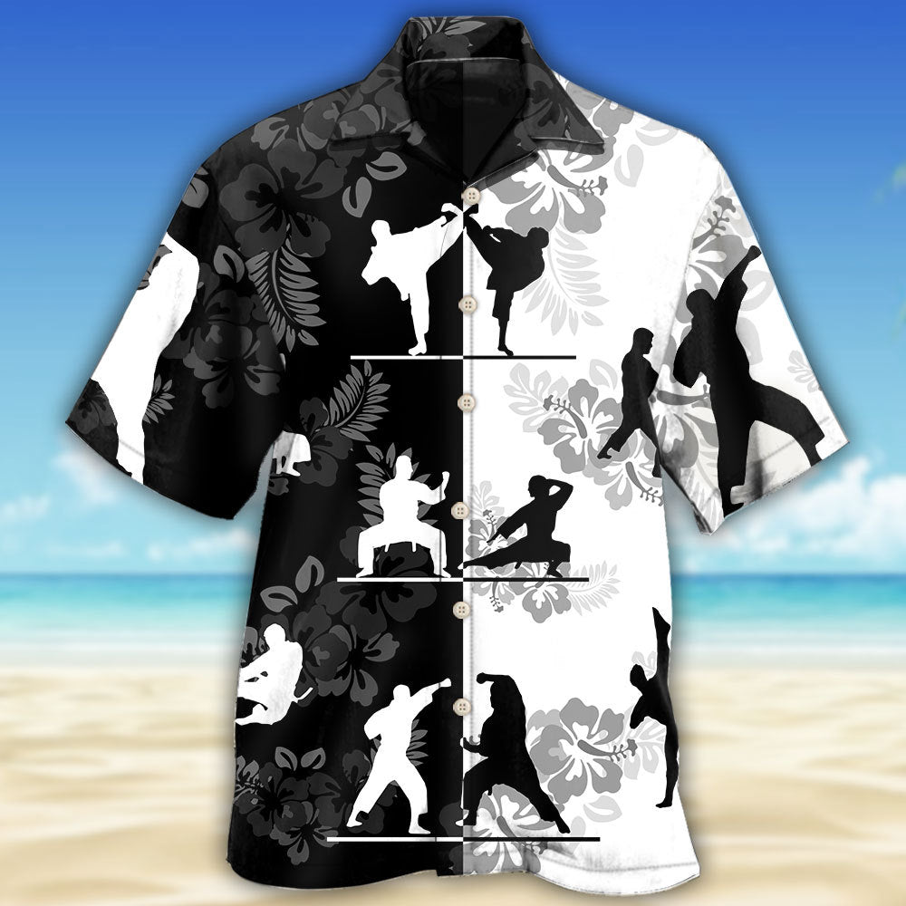 Karate Strength Martial Arts Hawaiian Shirt For Resort Trips, Coastal Parties, And Warm Weather Style