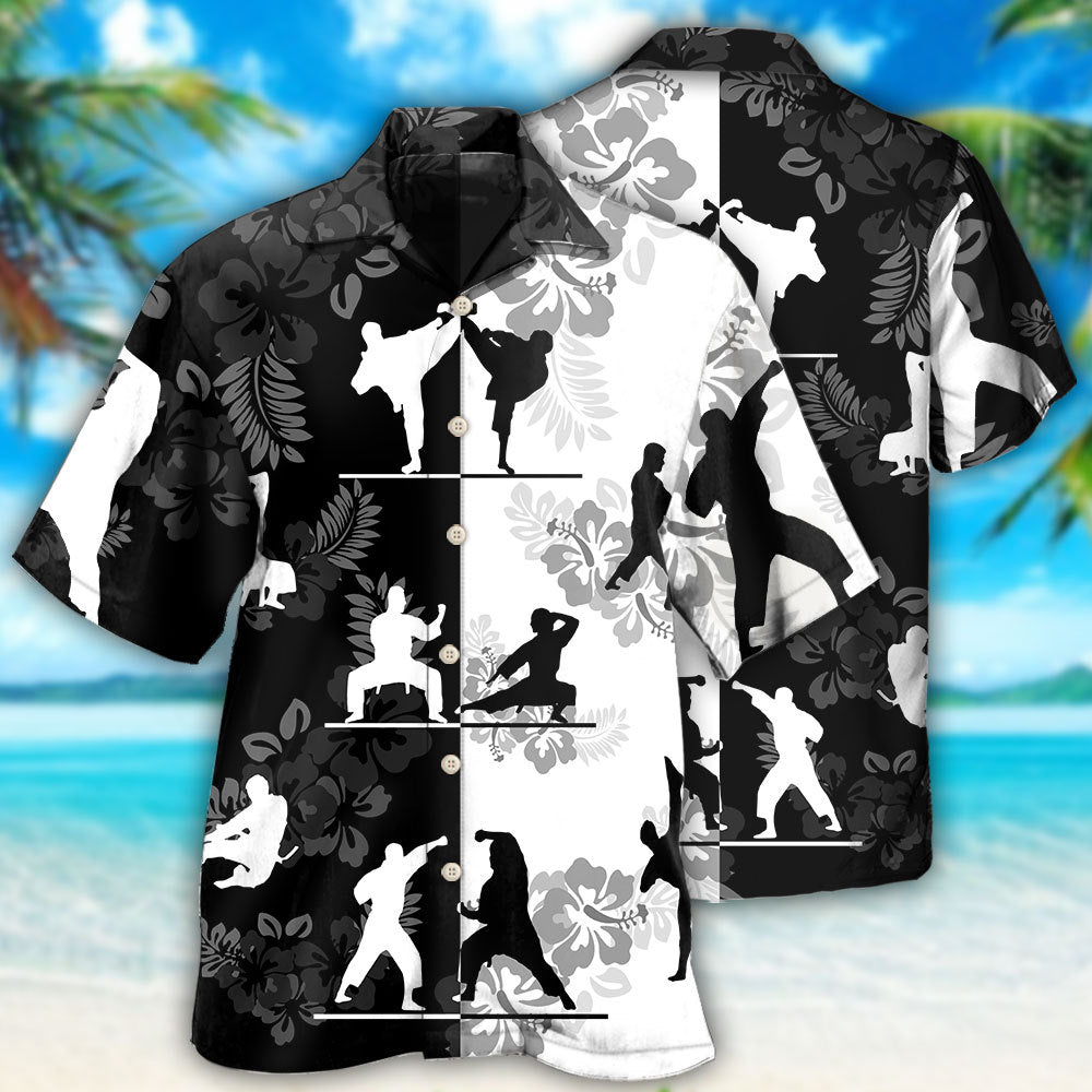 Karate Strength Martial Arts Hawaiian Shirt For Resort Trips, Coastal Parties, And Warm Weather Style