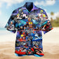 Kart Racing Hawaiian Shirt For Automotive Enthusiasts, Coastal Trips, And Casual Warm Weather Style