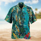Tropical Island Face Couple Aloha Personalized Hawaiian Shirt Creative Print View For Weekend Trips