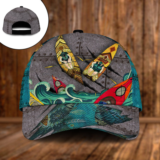 Kayaking Outdoor Adventure Quote Classic Cap For Everyday Accessories Festivals And Relaxed Outings