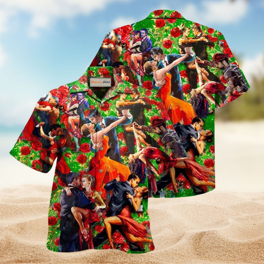 Salsa Dance Rhythm Hawaiian Shirt For Vacation Adventures Beach Events And Relaxed Warm Weather Style