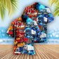Truck Trucking Driver Hot Hawaiian Shirt Pattern View For Relaxed Warm Weather Outfits