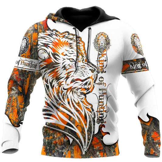King Hunting Lion Hoodie For Outdoor Hunting Trips Travel And Comfortable Everyday Wear