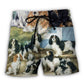Cavalier Spaniel Artistic Dog Lover Beach Shorts For Coastal Adventures And Relaxed Summer Wear