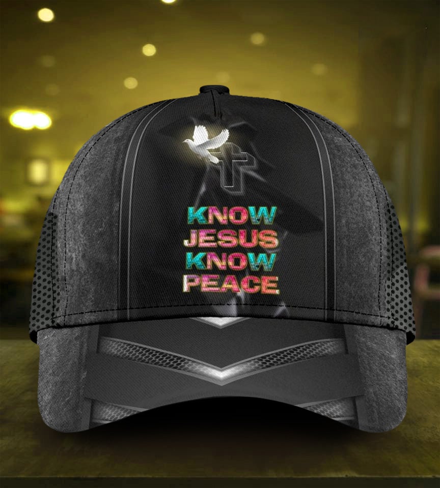 Faith Brings Peace Message Classic Cap For Outdoor Events Beach Travel And Relaxed Daily Style