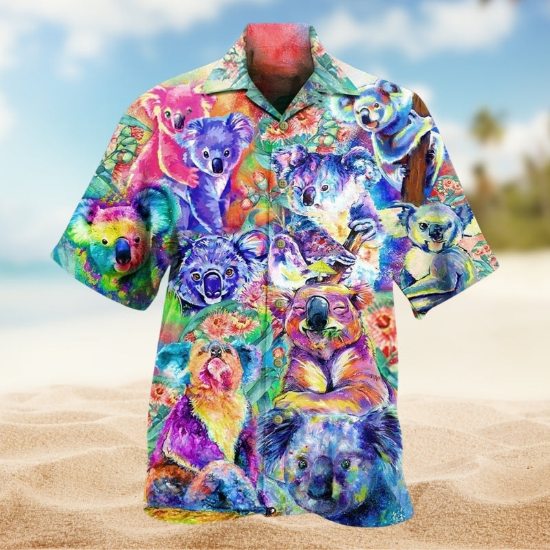 Shark Adventure Hawaiian Shirt Collar And Front View For Island Holidays