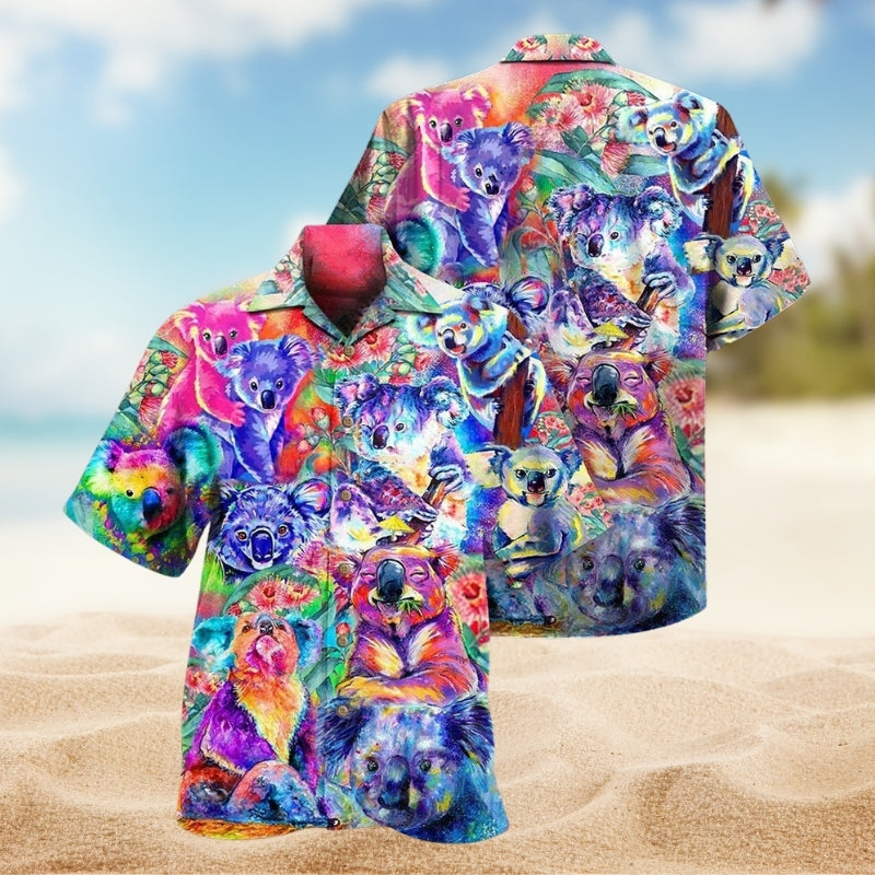 Shark Adventure Hawaiian Shirt Fabric Pattern Detail For Casual Outings