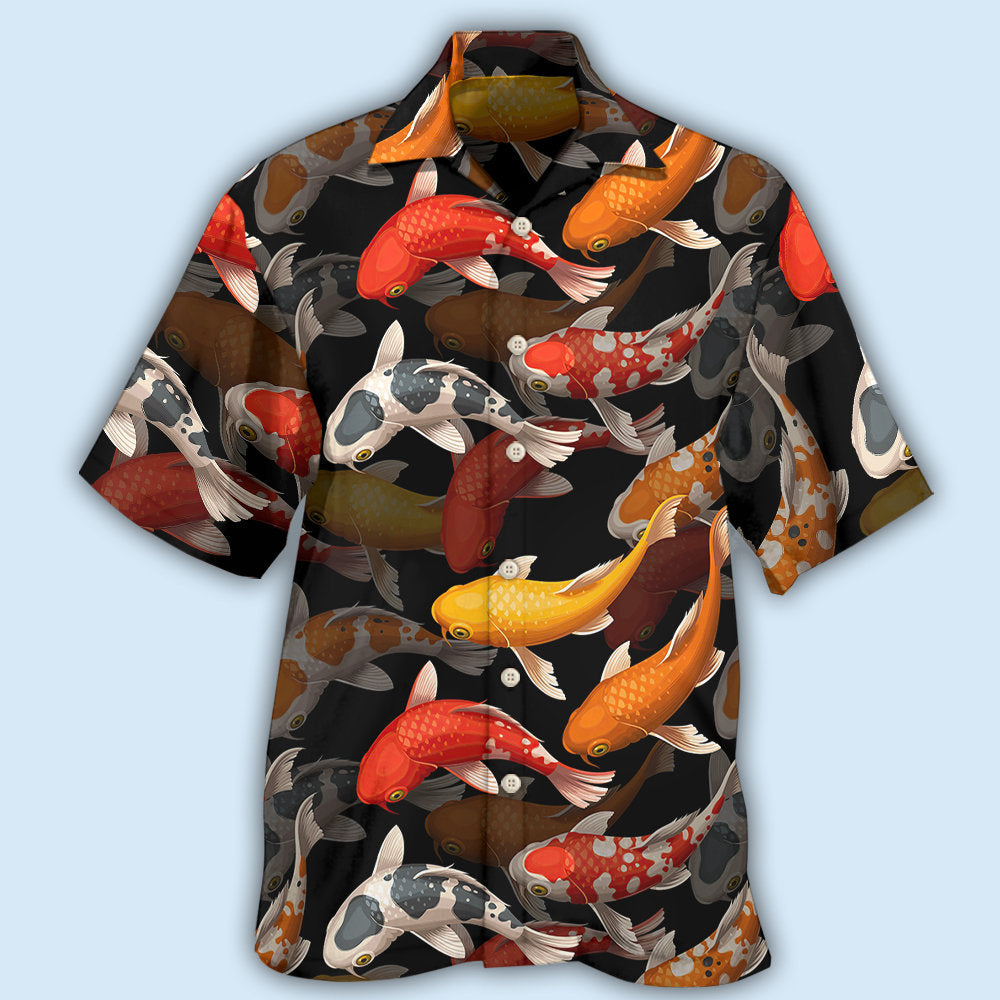 Koi Fish Hawaiian Shirt For Beach Days, Summer Outings, And Thoughtful Gift Giving
