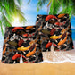 Koi Fish Minimal Beach Shorts Pattern Detail For Warm Weather Comfort And Vacation Ready Style