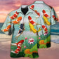 Creative Elegant Koi Fish Hawaiian Shirt For Tropical Holidays, Outdoor Gatherings, And Everyday Comfort