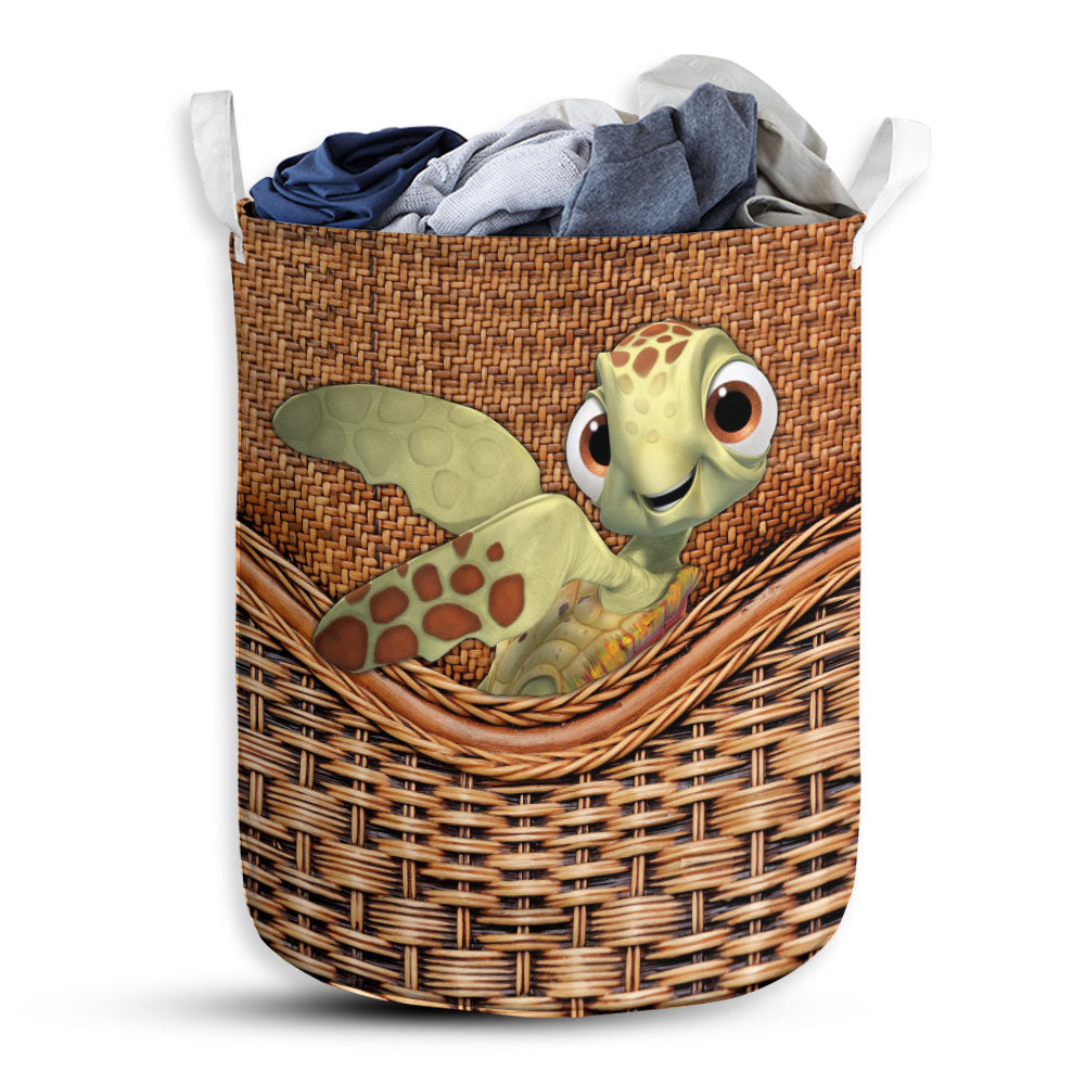 Turtle Basic Lovely Style Laundry Basket For Bathroom Bedroom Storage
