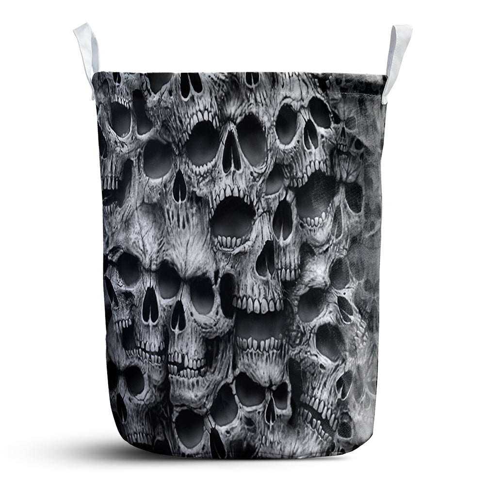 Skull No Fear No Pain Laundry Basket For Room Home Organizer