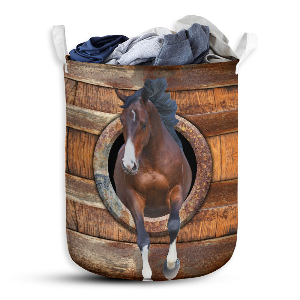 Small Size Horse Funny Horse Laundry Basket For Bathroom Bedroom Storage