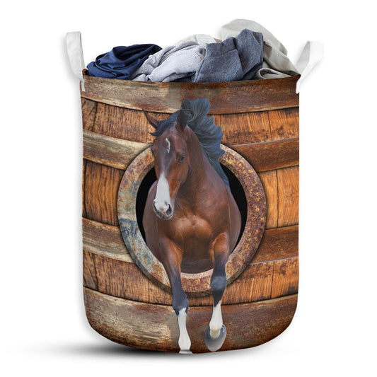 Small Size Horse Funny Horse Laundry Basket For Bathroom Bedroom Storage