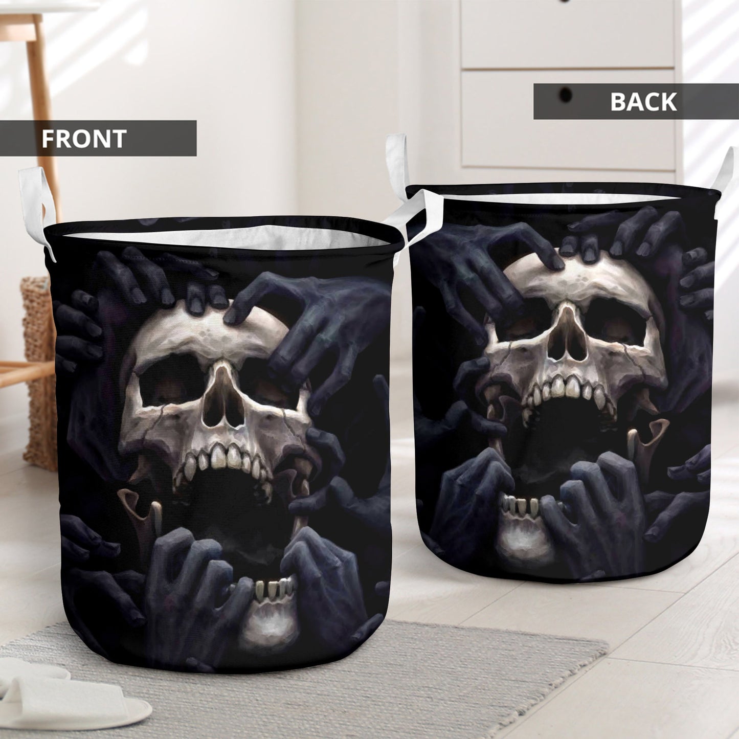 Skull Love Darkness Amazing Laundry Basket For Room Home Organizer
