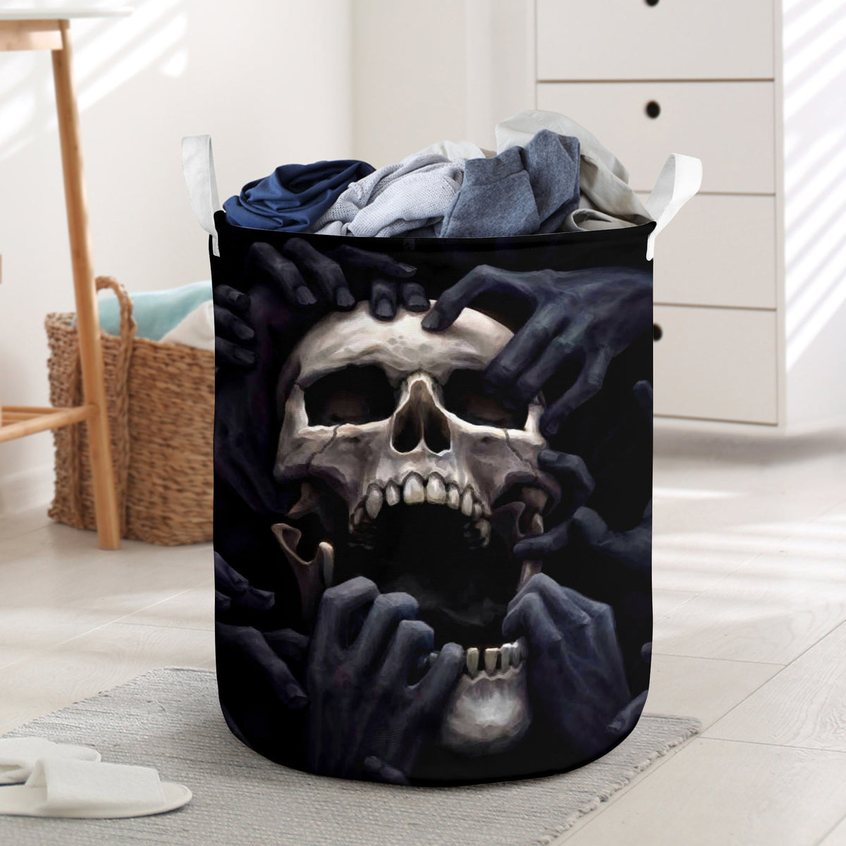 Skull Love Darkness Amazing Laundry Basket For Room Home Organizer