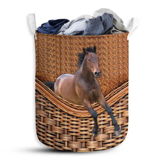 Horse Strong Horse Laundry Basket For Bathroom Bedroom Storage