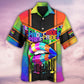 Rainbow Pride American Celebration Hawaiian Shirt Artwork View For Coastal Escapes And Resort Style