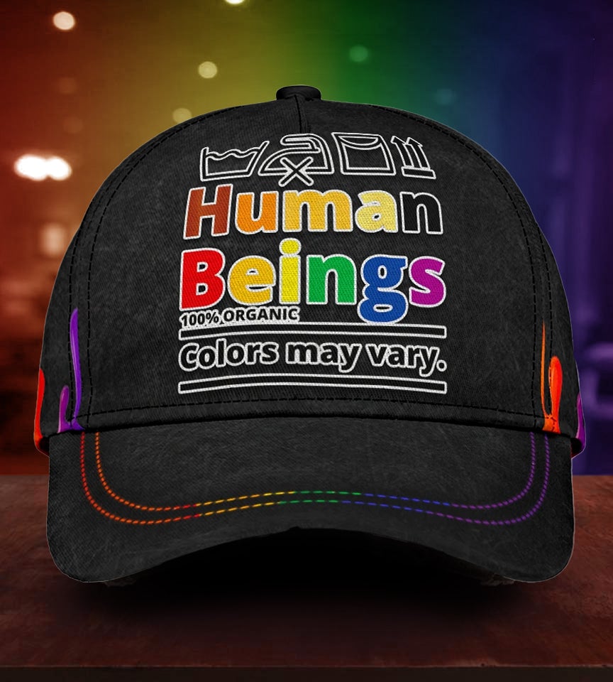 Pride Human Beings Equality Classic Cap For Casual Styling Holiday Travel And Weekend Adventures