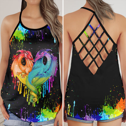 Pride Love Heart Equality Support Gift Hollow Tank Top For Community Events And Positive Support