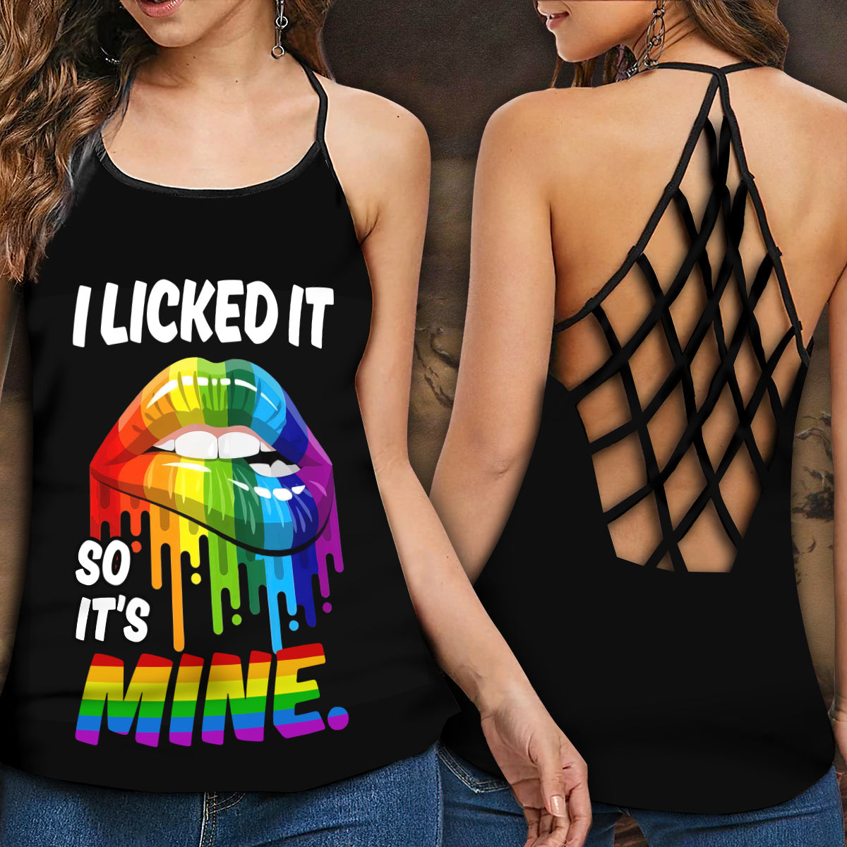 Pride Love Hollow Tank Top For Community Events And Positive Support