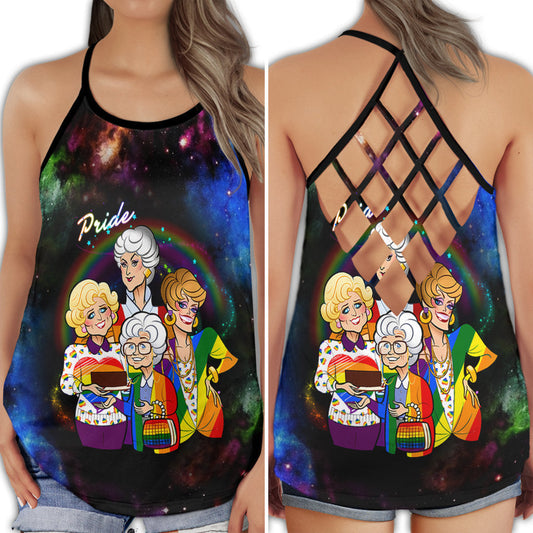 LGBT Pride Rainbow Unity Rainbow Unity Expression Art Hollow Tank Top For Community Events And Positive Support