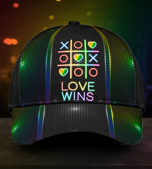 LGBT Love Wins Pride Message Classic Cap For Vacation Style Outdoor Activities And Daily Comfort