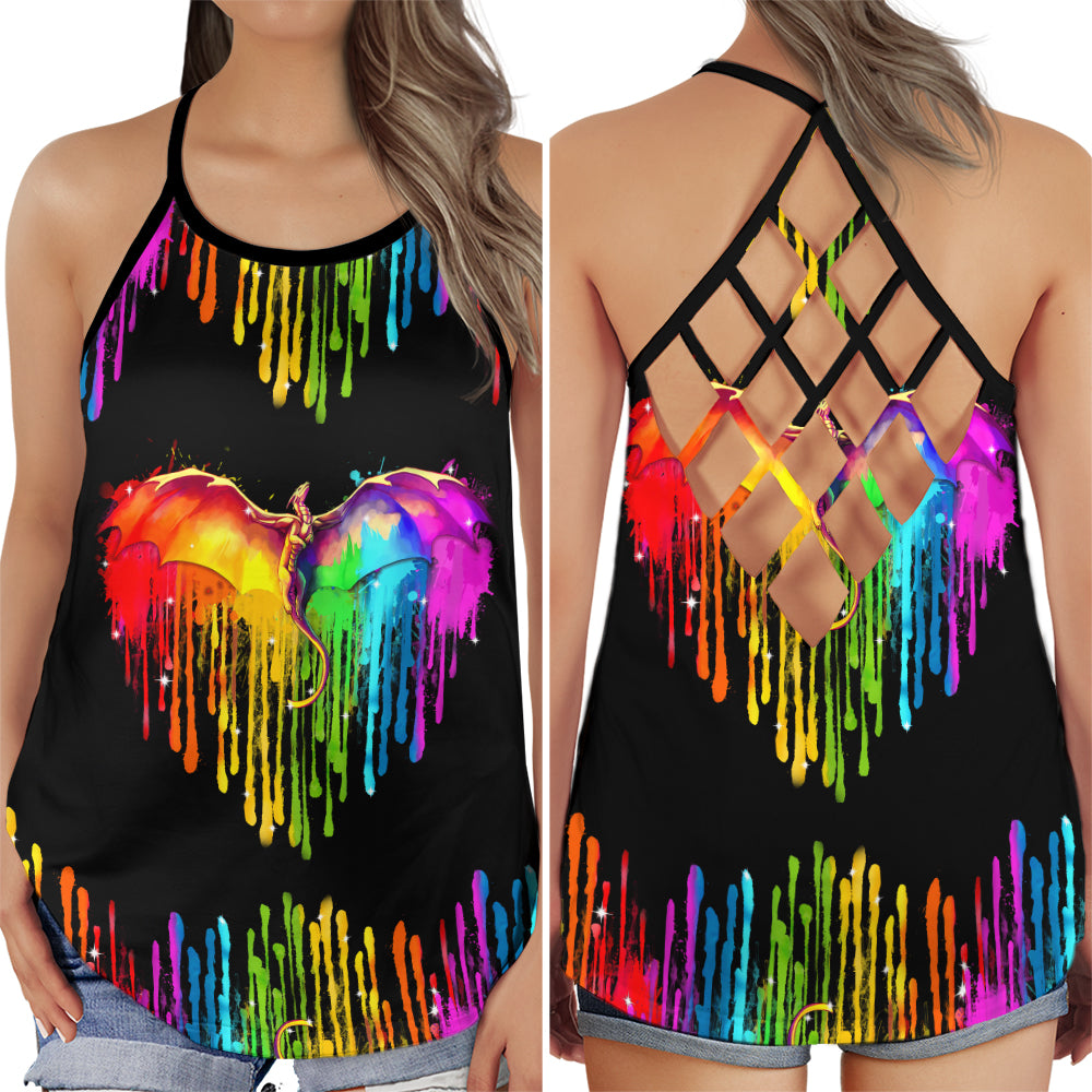 Pride Love Happy Life Hollow Tank Top For Community Events And Positive Support