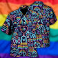Rainbow Pride Icon Hawaiian Shirt For Coastal Travel, Casual Events, And Comfortable Summer Wear