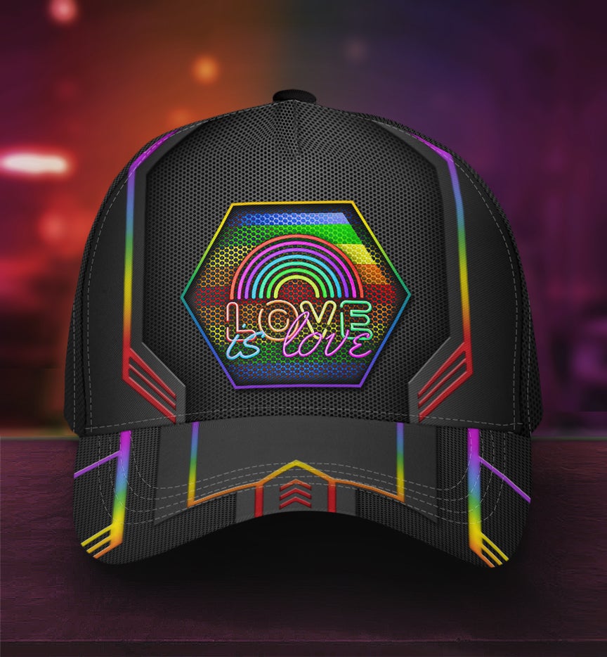 Pride Love Is Love Classic Cap For Weekend Travel Outdoor Events And Casual Outfits