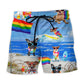 Rainbow Pride Jack Russell Terrier Beach Shorts For Warm Weather Outings And Laid Back Styling