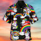 Rainbow Funny Pride Unicorn Hawaiian Shirt For Beach Parties And Weekend Getaways