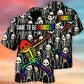 Rainbow Pride Dare Hawaiian Shirt Pattern View For Relaxed Warm Weather Outfits